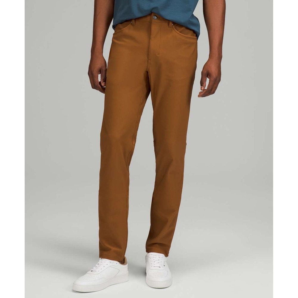 Lululemon Men's ABC Utilitech Pants 32 Copper Brown Slim Stretch 30.5" Inseam